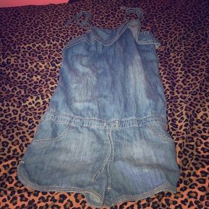 Denim romper